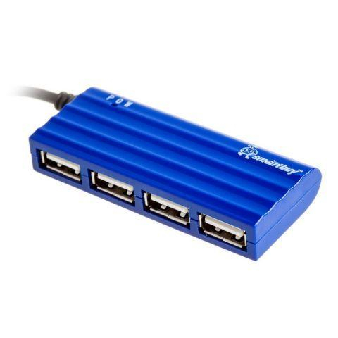 USB 2.0 Хаб Smartbuy 6810, 4 порта, голубой (SBHA-6810-B)                                                                                                           , шт