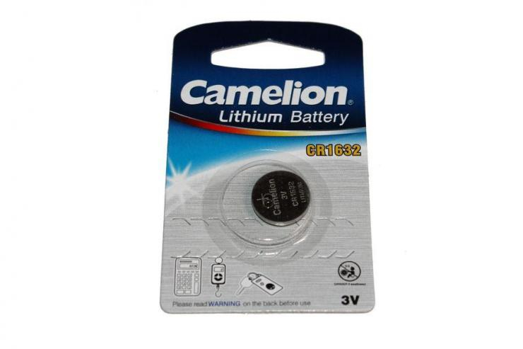 Батарейка Camelion CR1632-1BL, 3В, Li, (1/10/1800)                                                                                                                          , шт