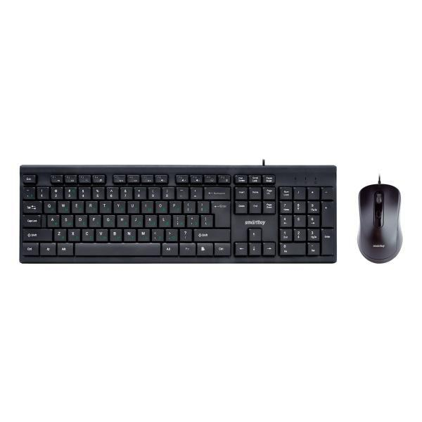 Проводной комплект клавиатура+мышь Smartbuy ONE 114282 черный (SBC-114282-K) , шт