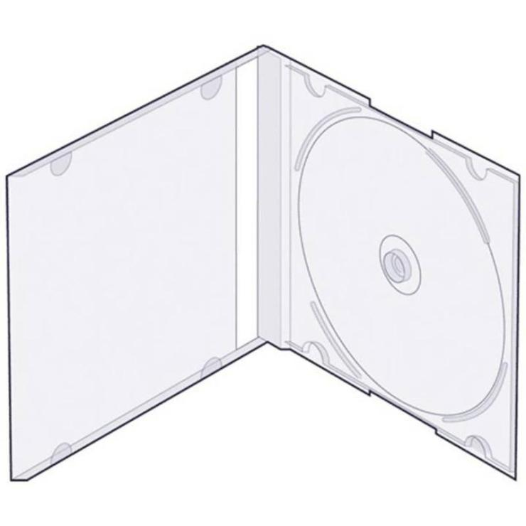 Коробочка под CD Slim (прозрачный), шт