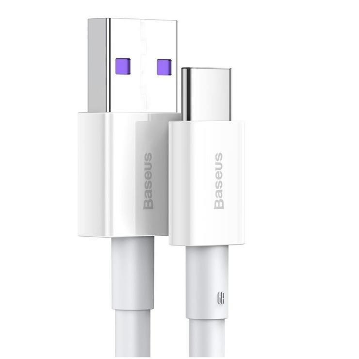 Кабель USB - Type-C Baseus Superior, 2.0м, 66Вт, QC3.0, цвет: белый, шт