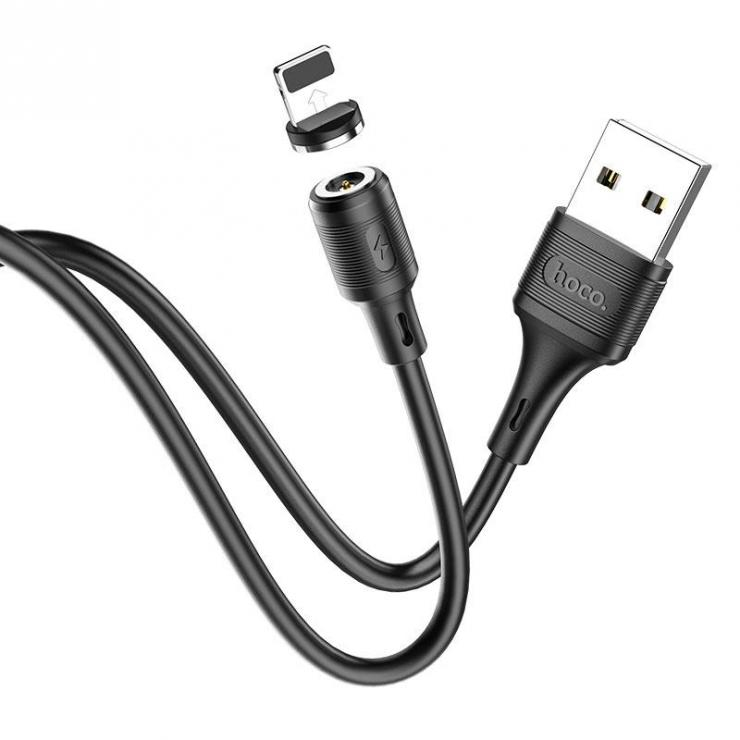 Кабель USB - 8 pin HOCO X52 Sereno, 1.0м, 2.4A, цвет: чёрный, шт