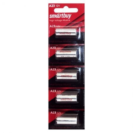 Батарейка A23 SmartBuy MN21-5BL, 12В, (5), шт