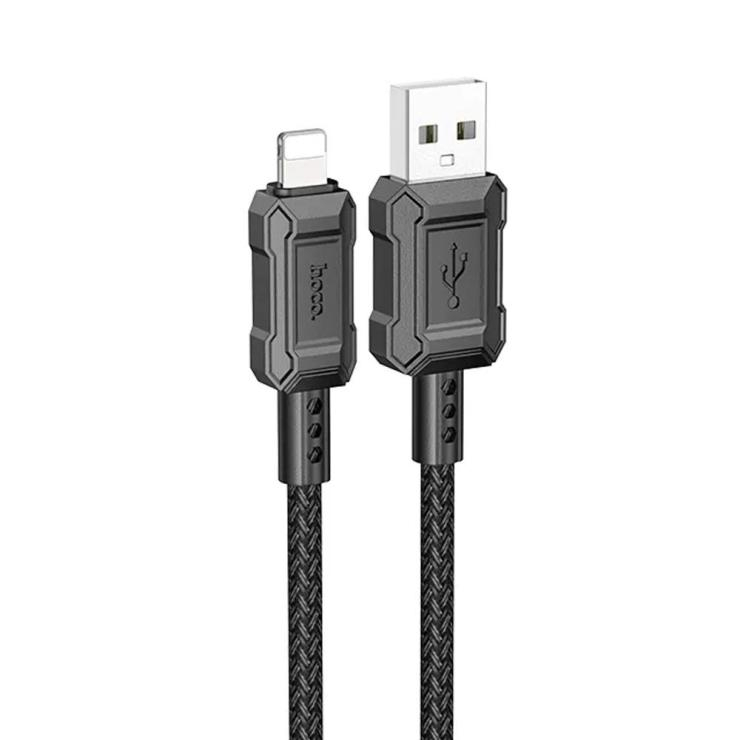 Кабель USB - 8 pin HOCO X94 Leader, 1.0м, 2.4A, цвет: чёрный, шт