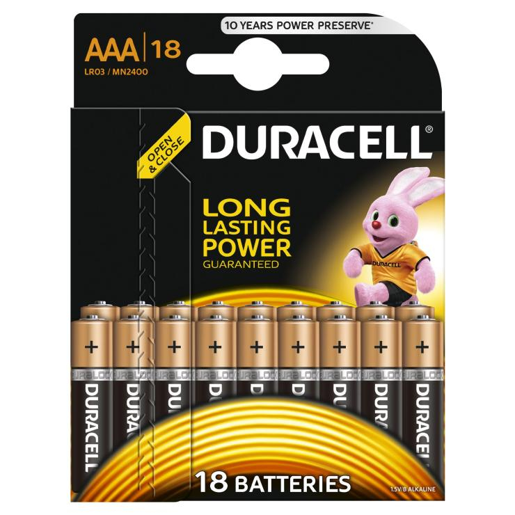 Батарейка ААА Duracell LR03-18BL Professional (18/180/36540), шт