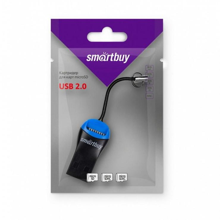 Картридер MicroSD Smartbuy SBR-711-микро ассортим, шт