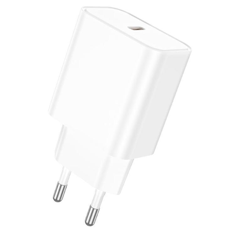 Блок питания сетевой 1 Type-C Borofone BA71A, Power, 3000mA, 20Вт, PD/ QC/ FCP/ AFC, цвет: белый, шт
