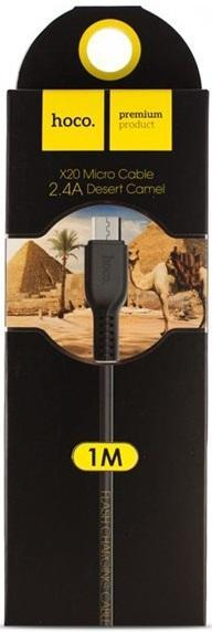 Кабель USB - micro USB HOCO X20 1м, цвет: чёрный, шт