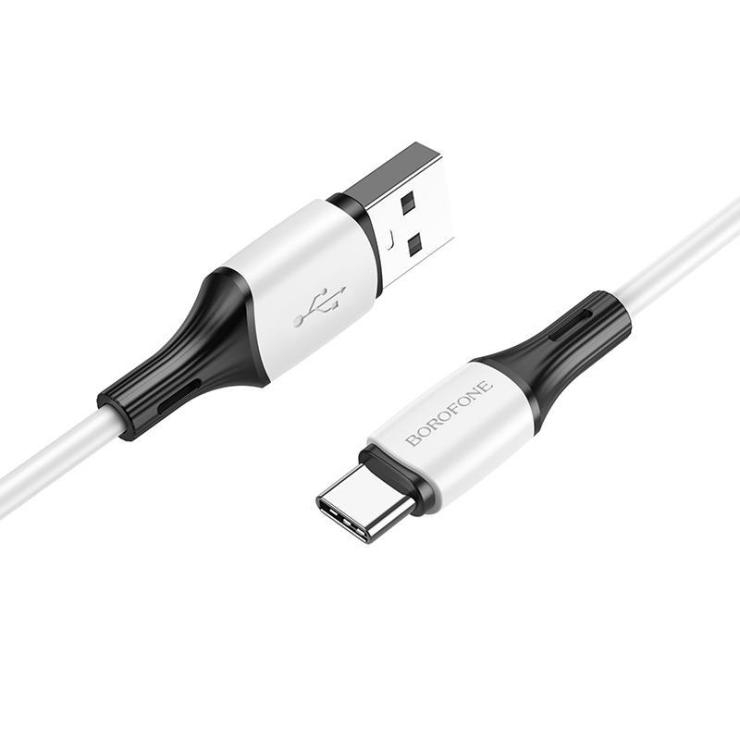 Кабель USB - Type-C Borofone BX79, 1.0м, 2.4A, цвет: белый, шт