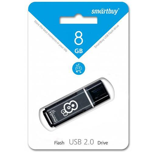 USB-флэш SmartBuy 8Gb Glossy series Black, шт