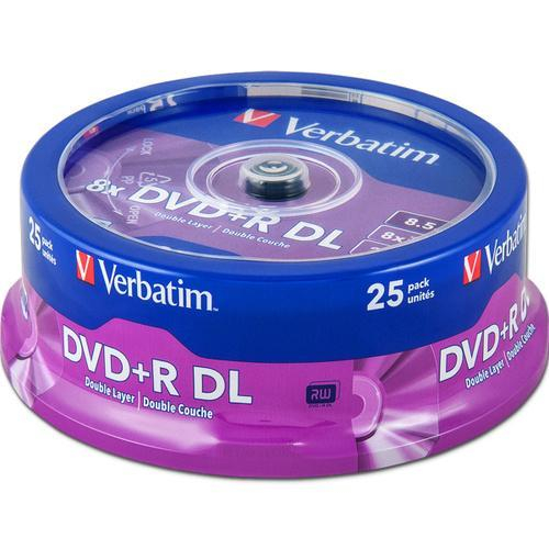 VERBATIM DVD+R 8,5Gb Double layer  (Cake 25), шт