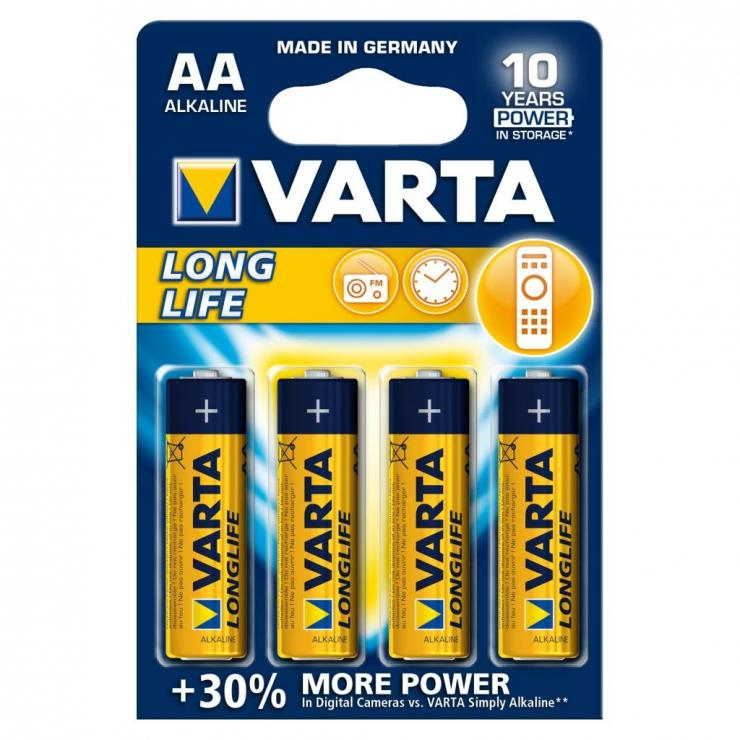Элемент питания VARTA  LR6 LONGLIFE (4бл) , шт