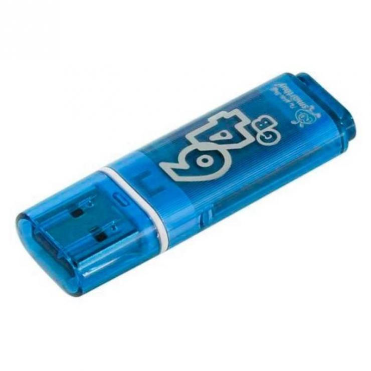 USB накопитель Smartbuy 64GB Glossy series Blue (SB64GBGS-B)                                                                                                            , шт