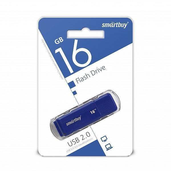 USB накопитель Smartbuy 016GB Dock Blue  (SB16GBDK-B)                                                                                                           , шт